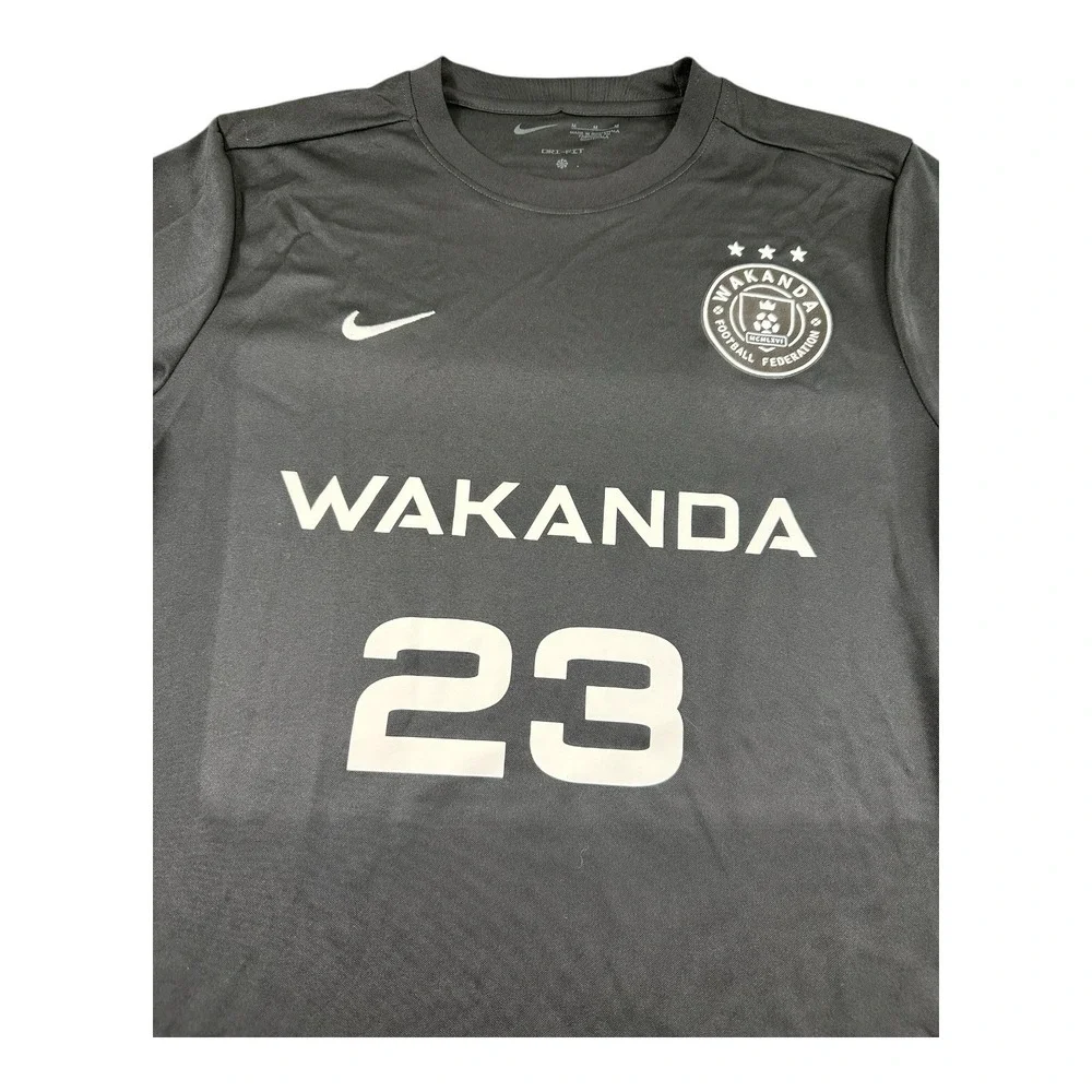 Nike X Wakanda Black #23 Performance S/S Jersey Mens Medium BV6710-010
